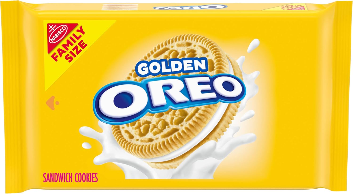 Golden Oreo Sandwich Cookies - Family Size - 19.1oz