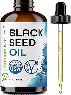 Black Seed Oil for Hair and Skin - Cold Pressed Virgin Unrefined Kalonji (Nigella Sativa) Oil from Nigella Seeds, 4 oz