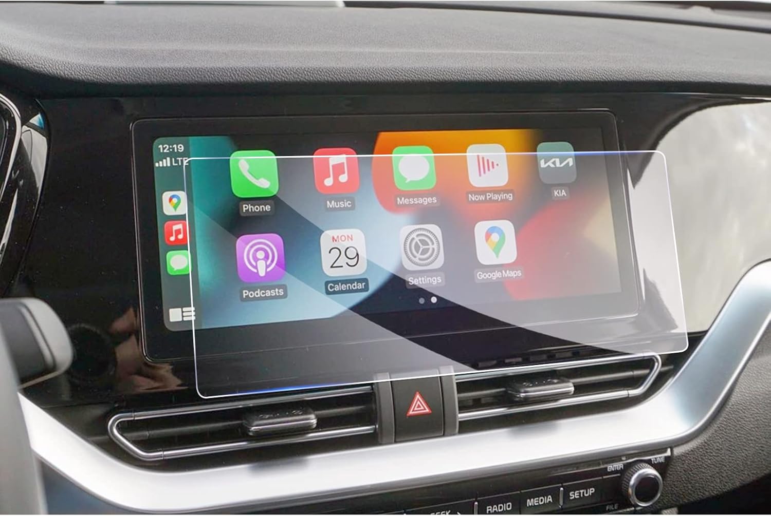 GAFAT Compatible with 2020 2021 Kia Niro EV PHEV e-Niro Hybrid 10.25 Inch Navigation Screen Protector, Shockproof, 9H Scratch-Resistant