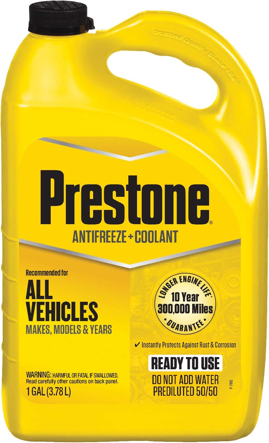 Prestone AF2100-6PK Extended Life 50/50 Antifreeze - 1 Gallon, (Pack of 6)