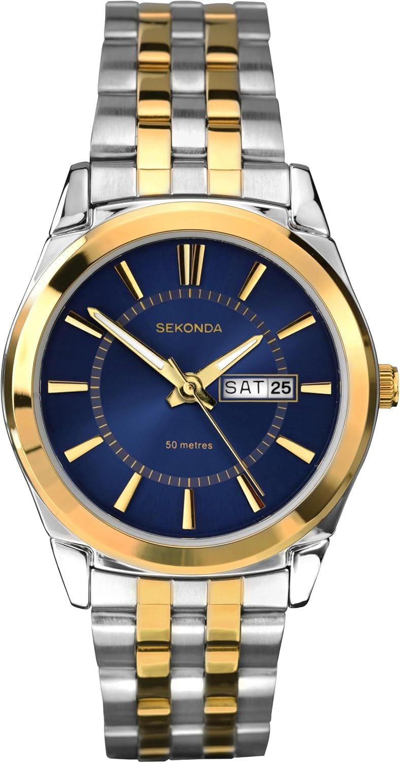 Sekonda Men's Quartz Watch with Analogue Display and Silver Stainless Steel Bracelet