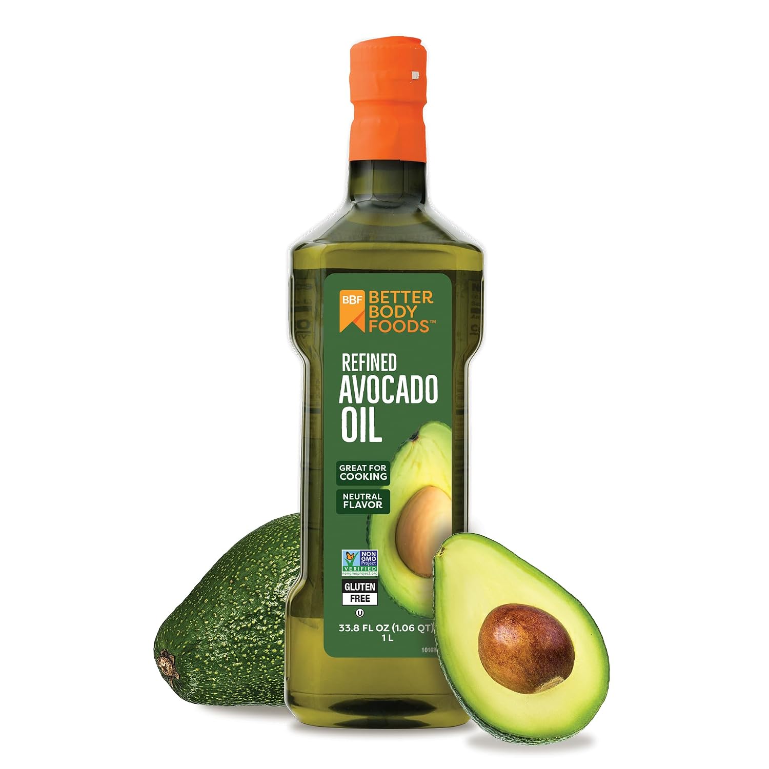 BetterBody Foods Refined Avocado Oil 33.8 Fl Oz, Non-GMO Cooking Oil