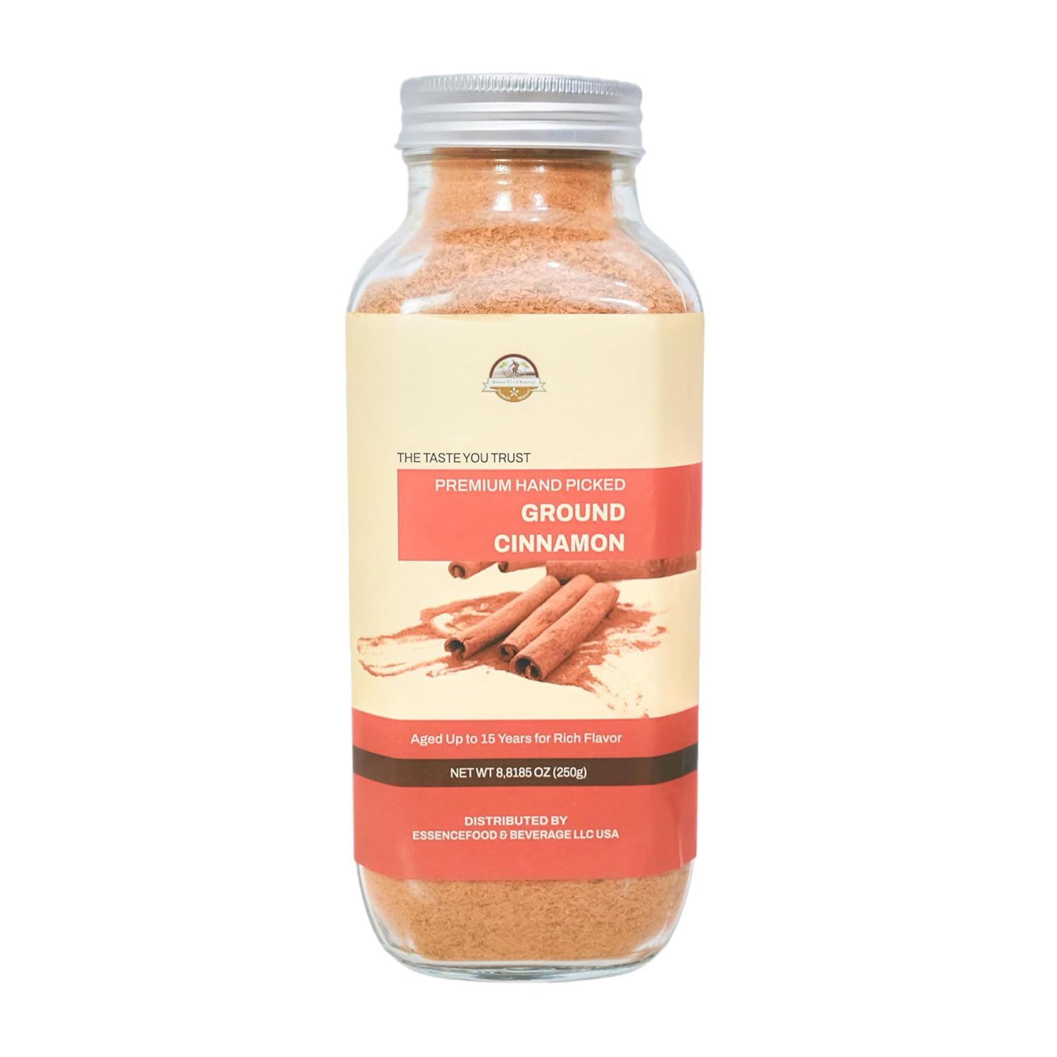 Premium Cinnamon Powder 8.8 OZ Jar, Super Strong Aroma Best for Cooking and Baking. Sweet Aftertaste, From Indonesia