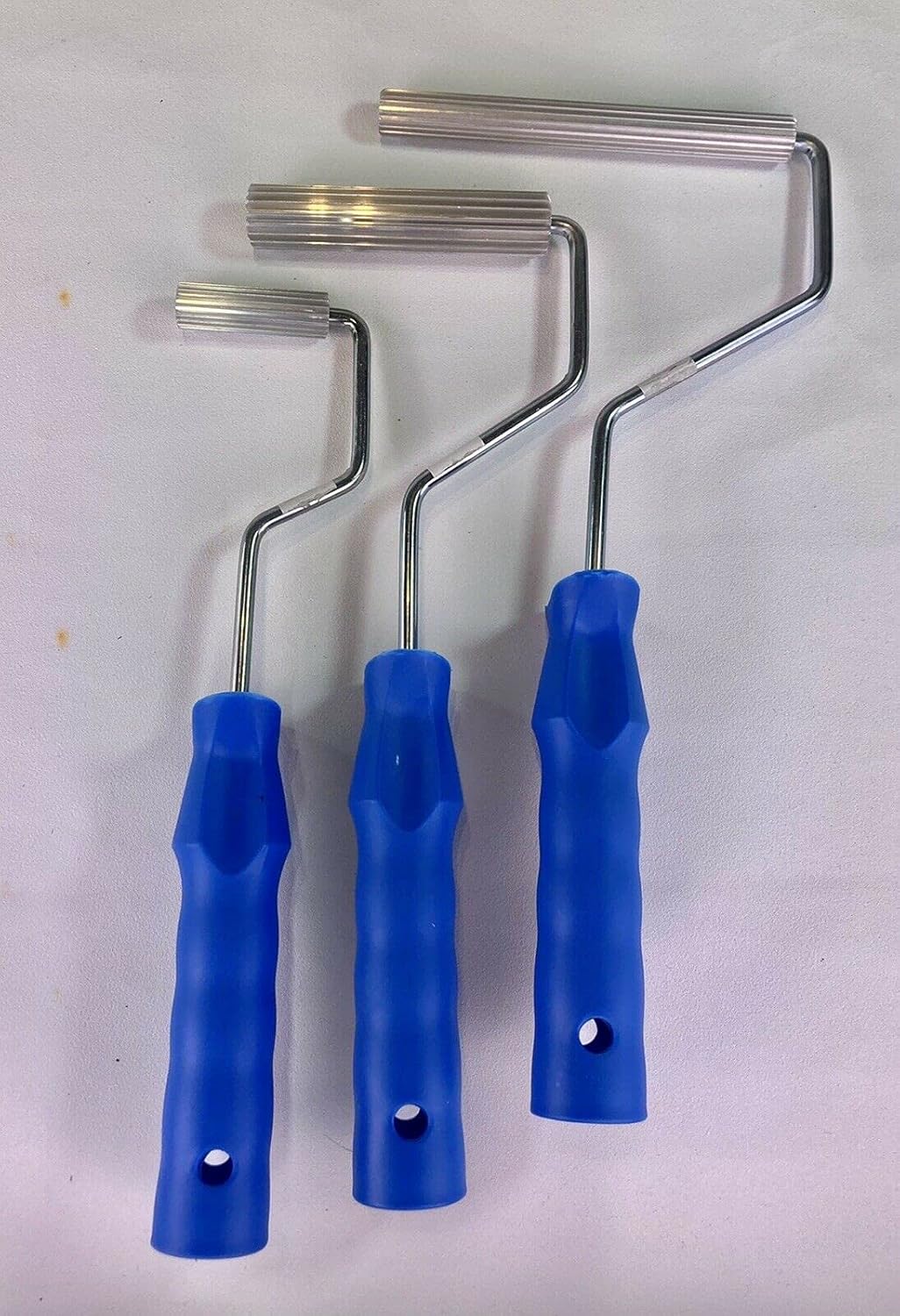Swindon Composite Supplies : 3 Pcs Fiberglass Roller Finned Roller Laminating Roller Alloy for Fibreglass Repairs- Consoldates and Compresses Fibreglass to Remove Air Bubbles.