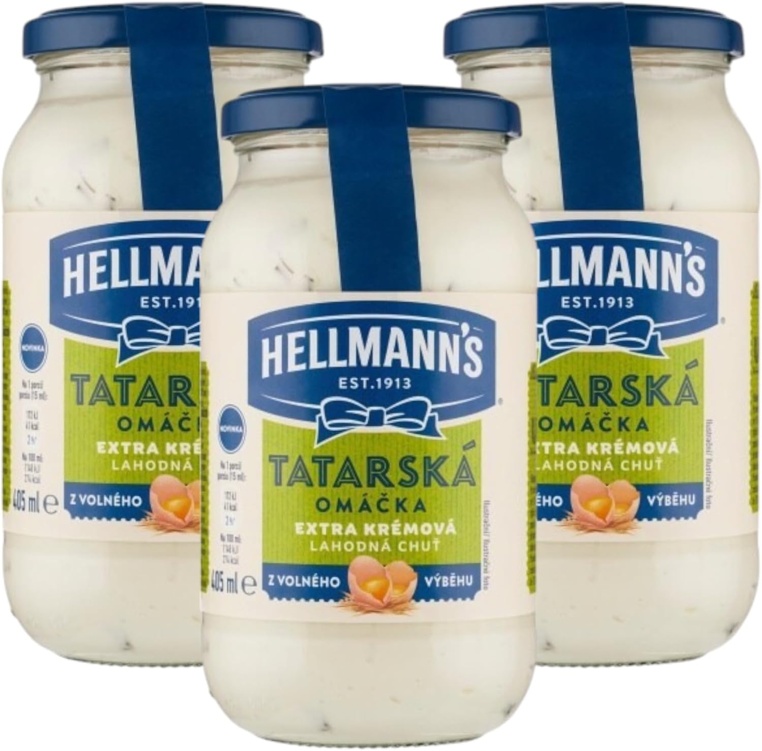 Hellmann's Tatarska Omacka Extra Kremova Sauce, 405 ml, Pack of 3