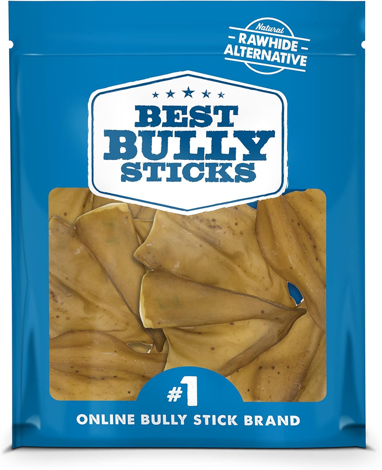 Best Bully Sticks Cow Ears - 15 Count (Pack of 1) - All-Natural, High-Protein, Easily Digestible, Single Ingredient, Grass-Fed