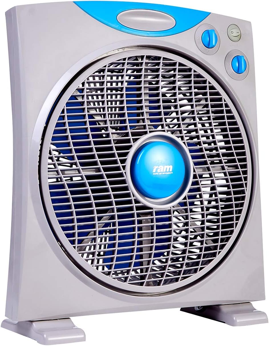 RAM - Cooling Fans Pedestal Oscillating 18" & 16" Wall Fan 16" & Eco Fan 12" (Ram Eco Fan 12")