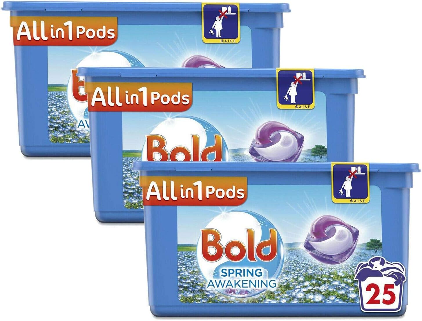 All-in-1 Pods Washing Liquid Capsules Spring Awakening 25 Washes