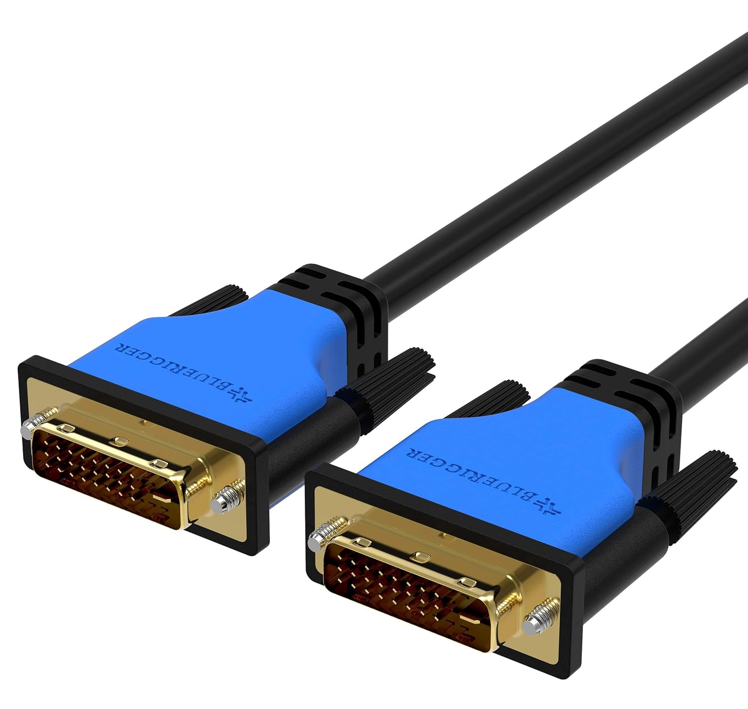 BlueRigger DVI to DVI Monitor Cable (2M / 6FT, 24+1 Dual Link, Digital Video Cable, Male to Male) - for Gaming, DVD, Laptops, HDTV and Projector