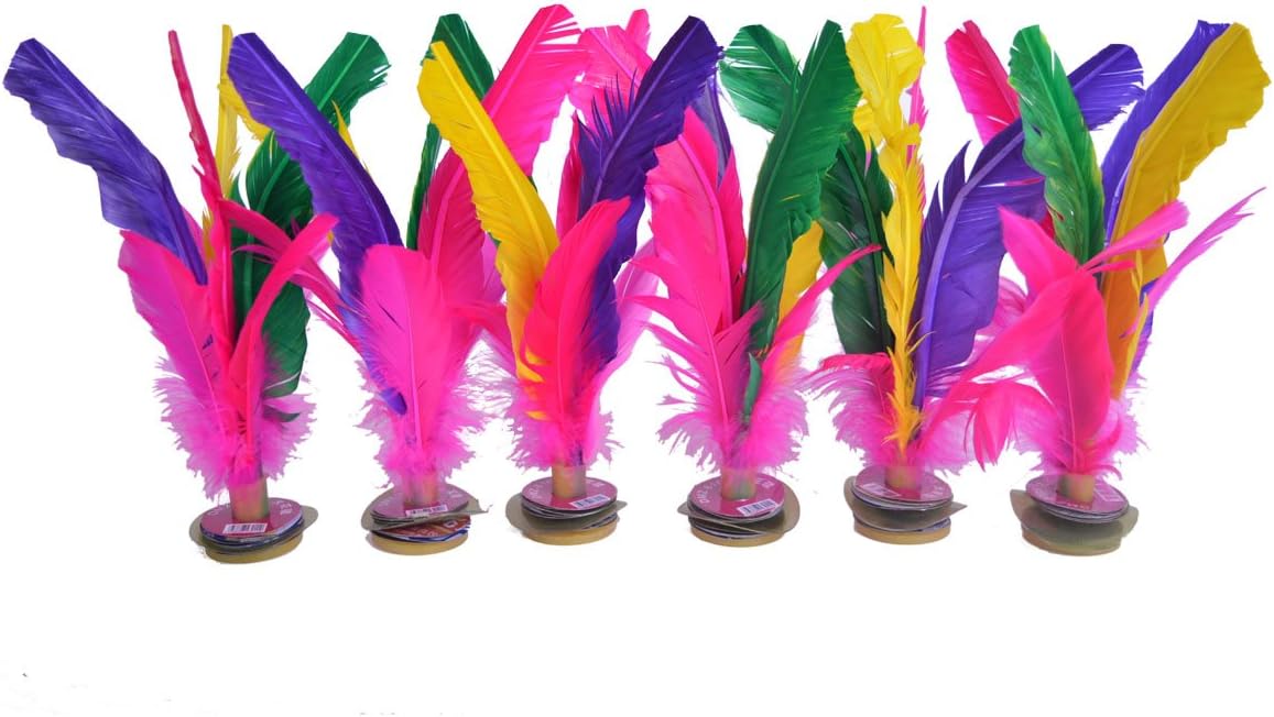 Baitaihem Kick Shuttlecock Chinese Jianzi Colorful Feather Foot Sports Outdoor Game