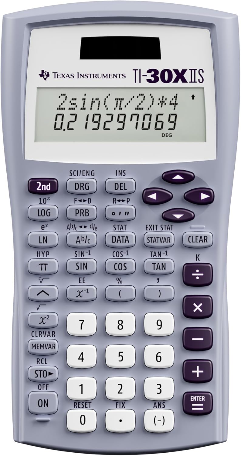 TI-30XIIS Scientific Calculator, Lavender Limits
