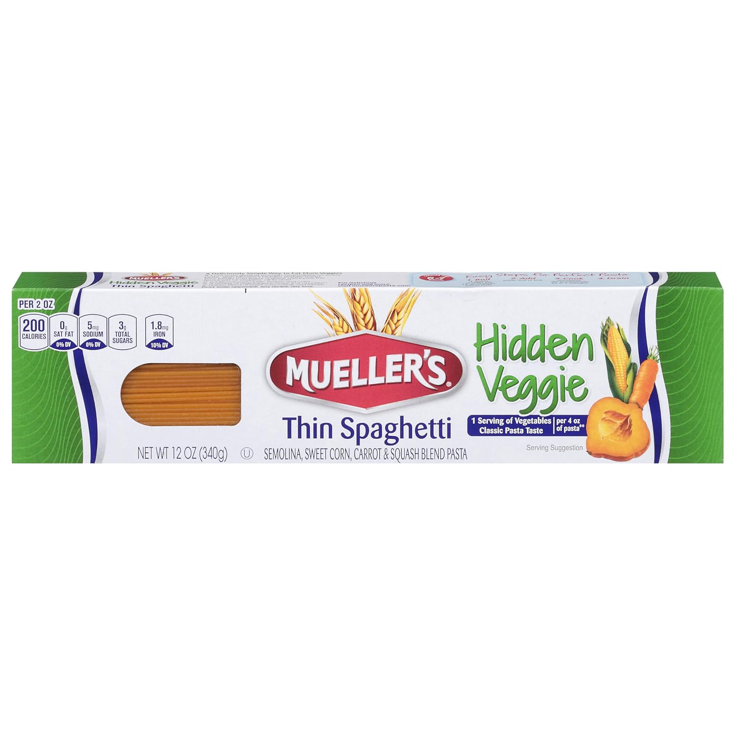 Mueller's Thin Spaghetti Hidden Veggie 12 Oz