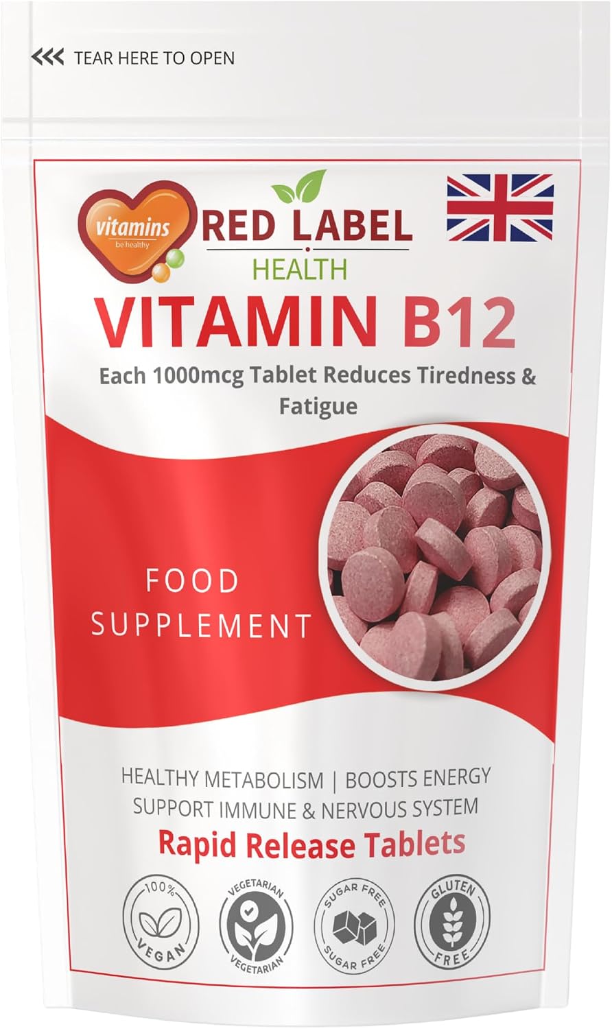Vitamin B12 Tablets High Strength 1000mcg 360 Tablets