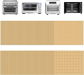 9 x11 inch Parchment Paper Liners Disposable 170 Pcs, Perforated &without Holes Sheets Combo, 85-Pcs Each, Air Fryer Toaster Oven Tray Rectangle Basket Baking Pan Accessories