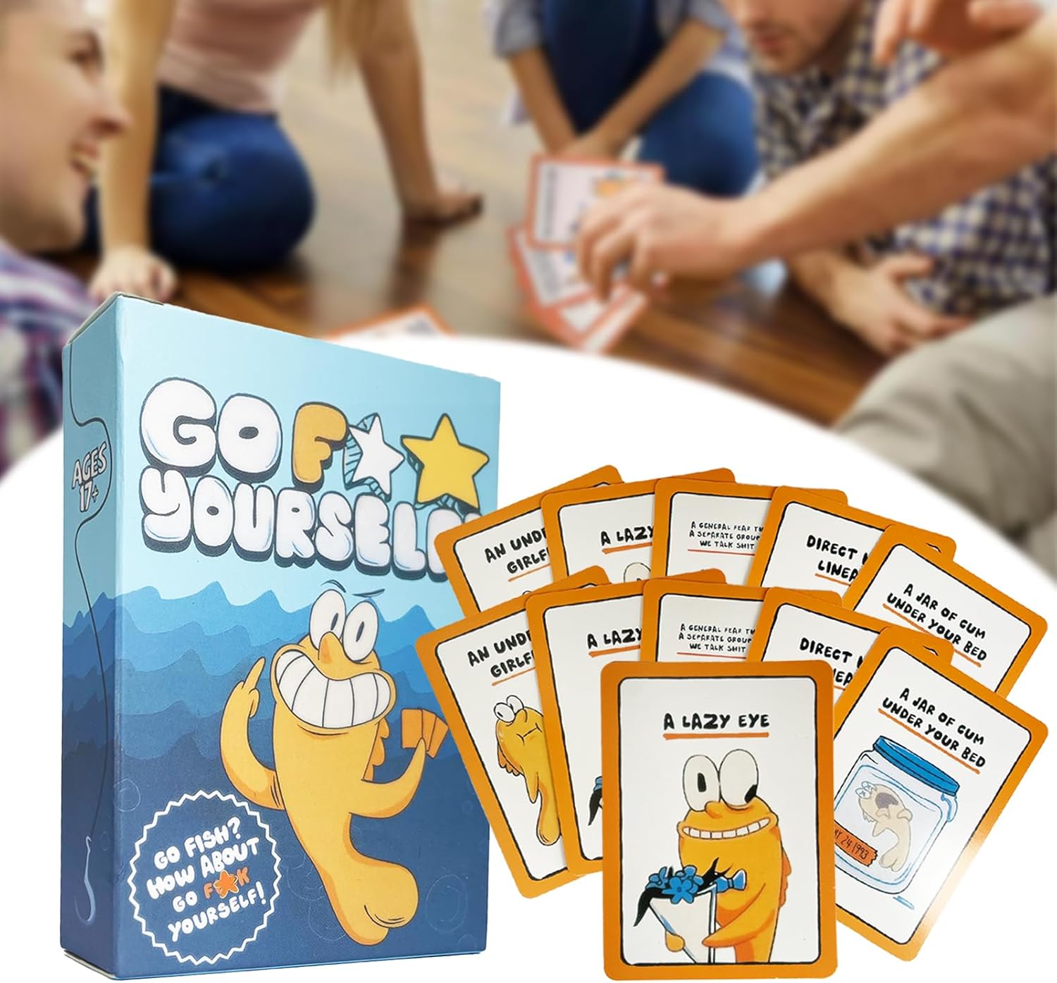 Go Fish Card Game Go Fish Yourself ! How About Goes Fish Yourself The Goes Fish Game of Life's Little Humiliations, Classic Interactive Fun Family and Educational Games, Great Gift Idea (1 Pcs)