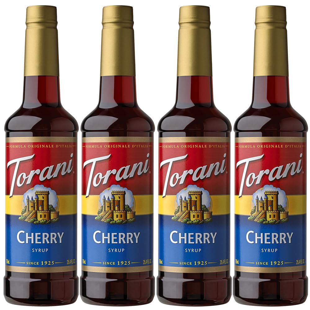 Torani Syrup, Cherry, 25.4 Ounces (Pack Of 4)