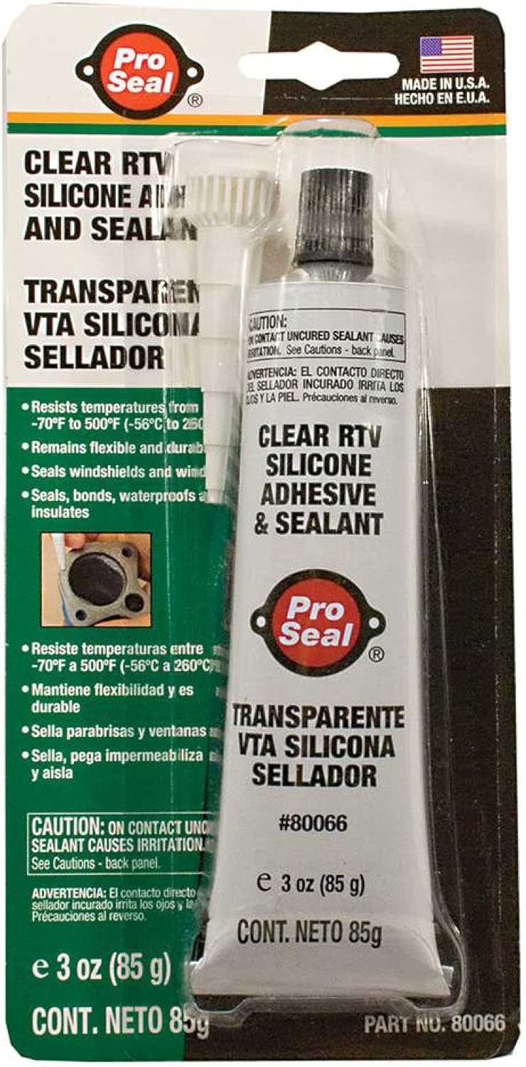 ProSeal 80066 Silicone Adhesive and Sealant, Clear