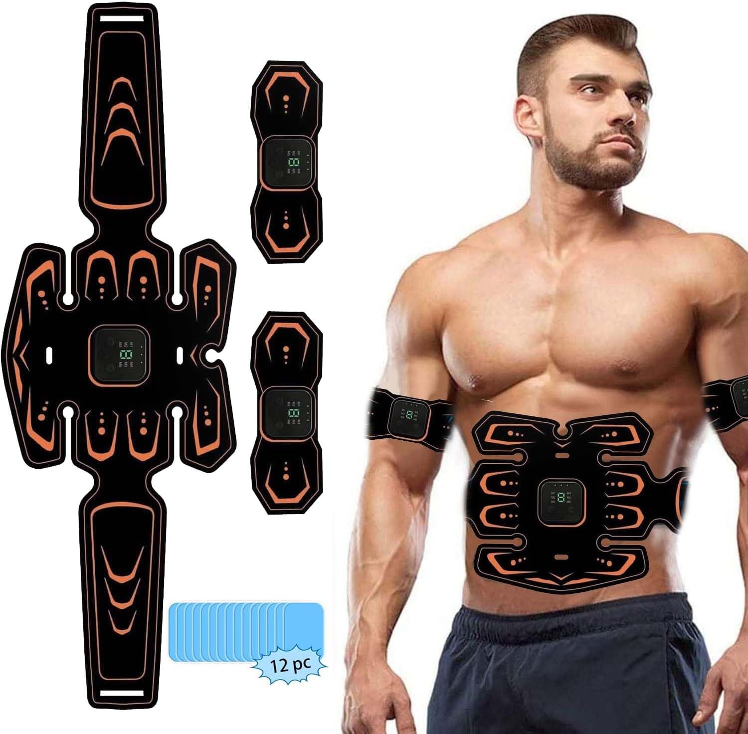 Moonssy ABS Trainer Muscle Stimulator,EMS Training Device,Electric Abdominal Muscle Toner For Abdominal/Arm/Leg/Hip Training