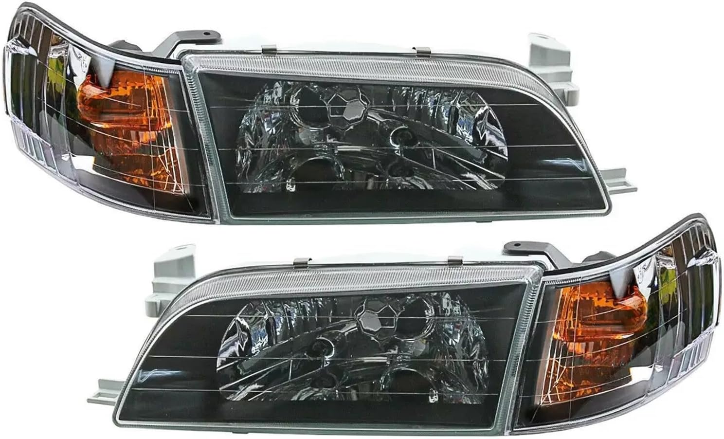 BOHHO Car Headlight Assemblies For Toyota For Corolla AE100 E100 AE101 1992 1993 1994 1995 Left&Right Headlight Assembly No Bulb Headlight Assembly