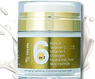 Advanced Retinol Cream for Face - All-In-One Anti-Wrinkle Collagen moisturizer for Face & Neck | Firming, Lifting, Renewing | Retinol, Vit C, E, Collagen, Hyaluronic, Niacinamide | 1.7 fl oz