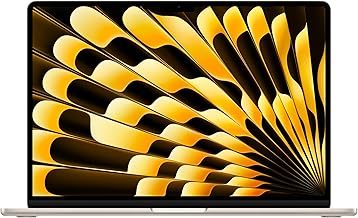 Apple 2024 MacBook Air 15-inch Laptop with M3 chip: Built for Apple Intelligence, 15.3-inch Liquid Retina Display, 8GB Unified Memory, 256GB SSD Storage, Backlit Keyboard, Touch ID; Starlight