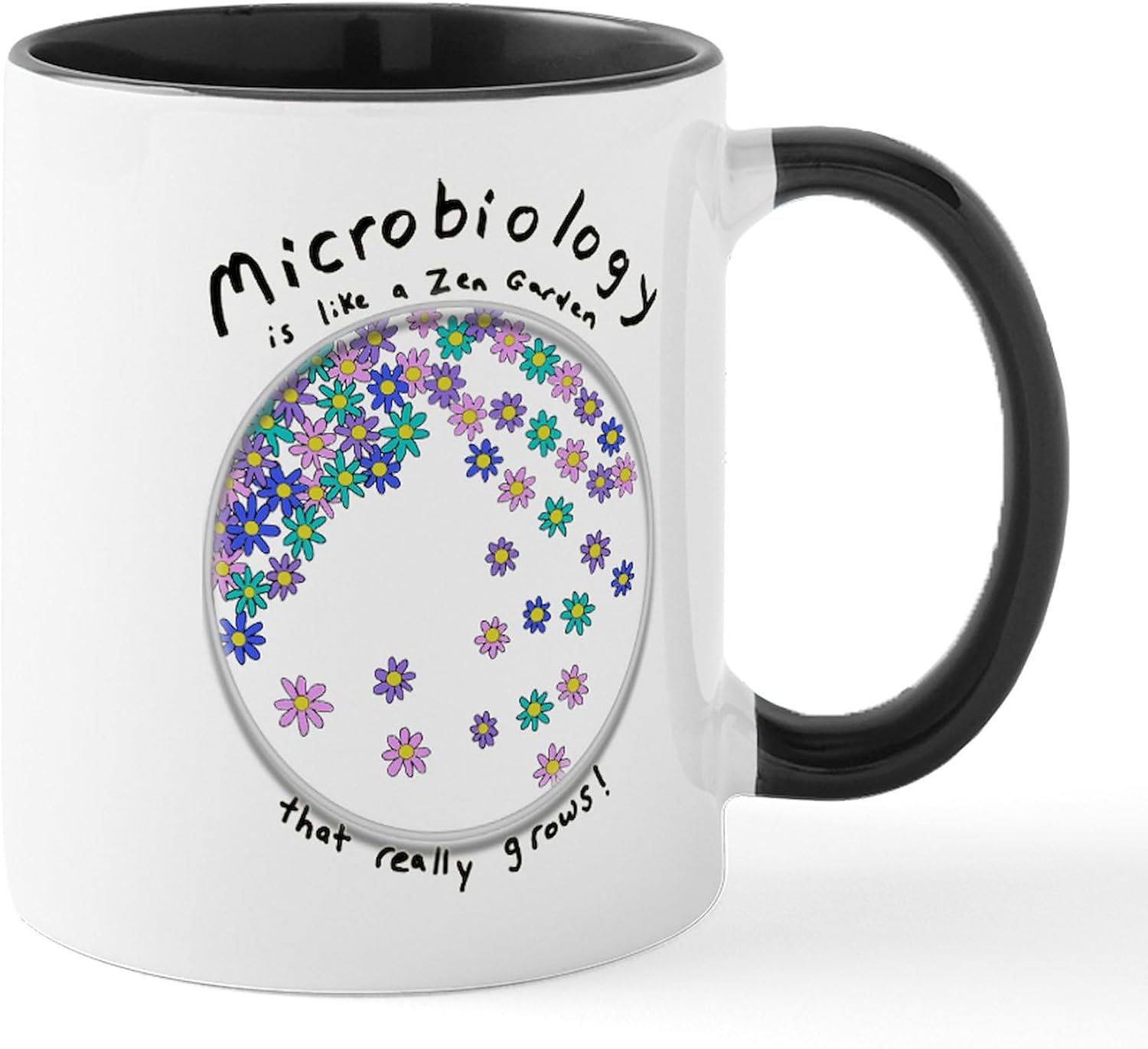 CafePress Microbiology is A Zen Garden Mugs 11 oz (325 ml) Ceramic Coffee Mug