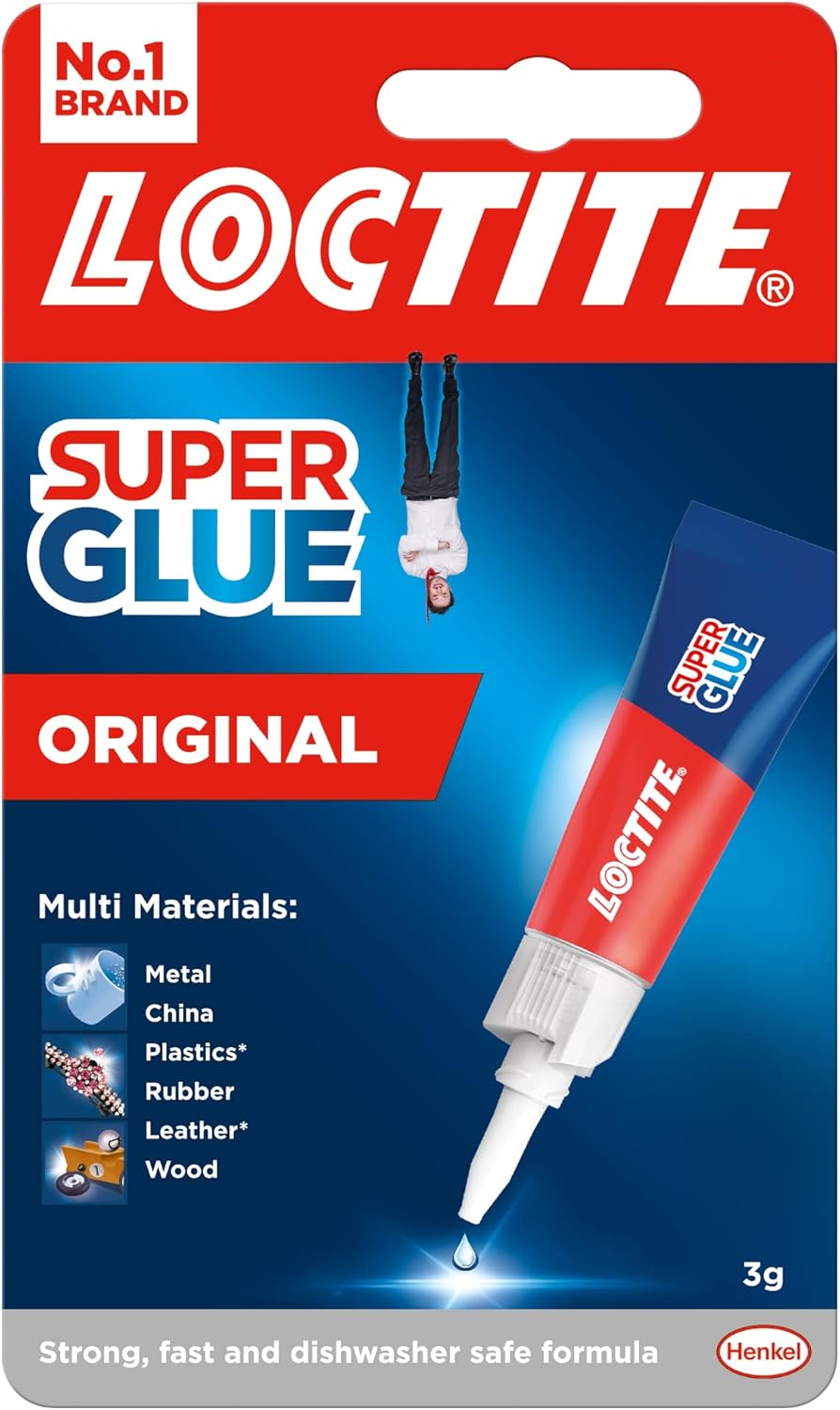 Loctite Universal, Strong All Purpose Super Glue for Repairs, Clear Glue Liquid for Various Materials, Easy to Use Instant Super Glue, 1 x 3g