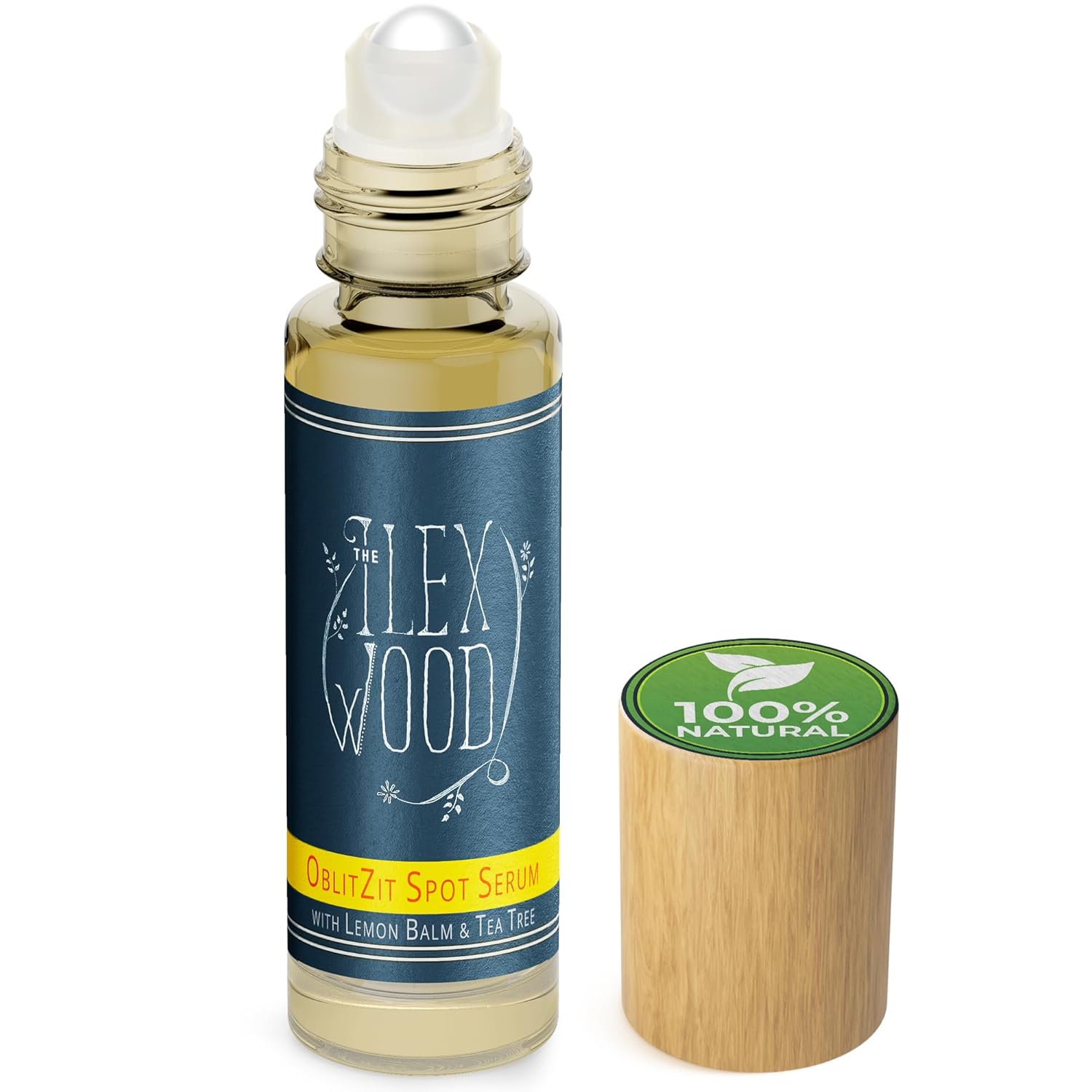 The Ilex Wood - Oblitzit Topical Spot Serum - An all-natural vegan spot and acne soothing serum with Tea Tree, Lemon Balm and Hemp Seed Oil - 10ml