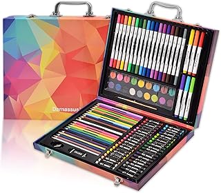 132-Piece Art Set, Deluxe Professional Color Set, Art Kit for Kids and Adult, With Compact Portable Case