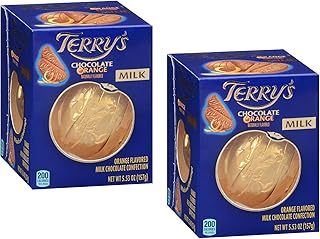 Smiling Sweets Terry's Milk Chocolate Orange - 5.53oz - Pack of 2 - Great tasting chocolate with an added twist of orange flavor - Perfect for sharing - Break apart and enjoy