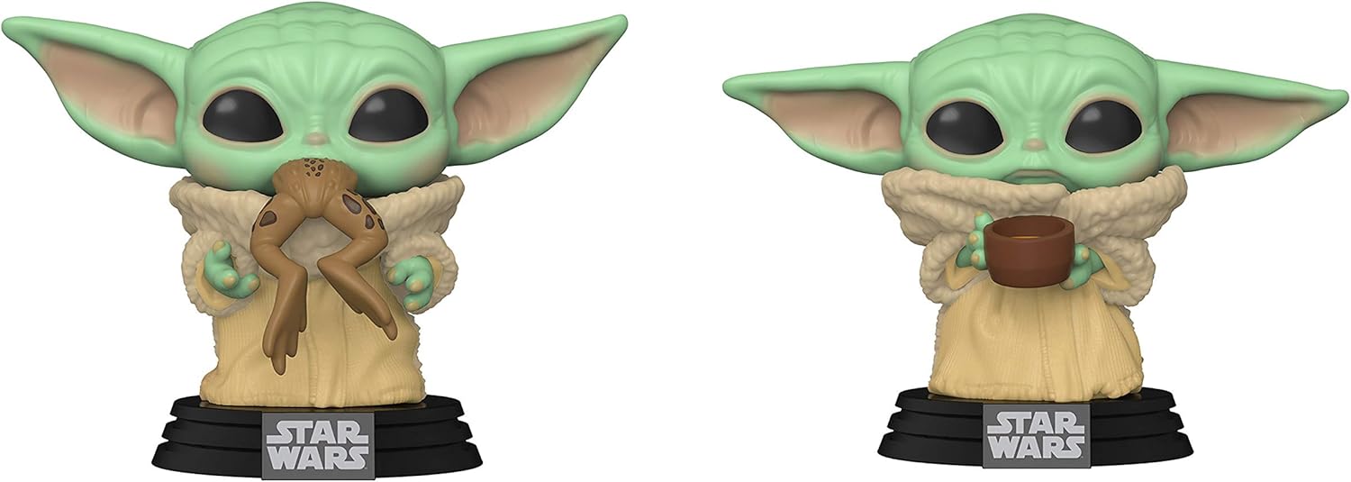 Funko Star Wars: POP! Star Wars Mandalorian Collectors Set - The Child w/ Frog, The Child w/Cup