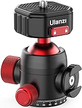 ULANZI Ball Head with Claw Super Quick Release Design, Professional Metal 360° Rotating Panoramic Ball Head with Cold Shoe, Up 44.1lbs Load, for Tripod,Monopod,Slider,DSLR Camera (U-100)