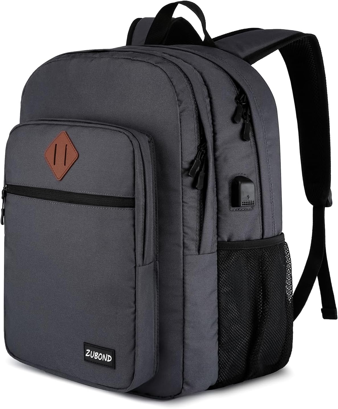 Backpack for Men and Women, Backpack for School Teens Boys and Girls, Lightweight Casual High School Bookbag, Daily-use Travel Laptop Backpack with USB Charging Port Fits 15.6 Inch Notebook