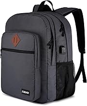 Backpack for Men and Women, Backpack for School Teens Boys and Girls, Lightweight Casual High School Bookbag, Daily-use Travel Laptop Backpack with USB Charging Port Fits 15.6 Inch Notebook
