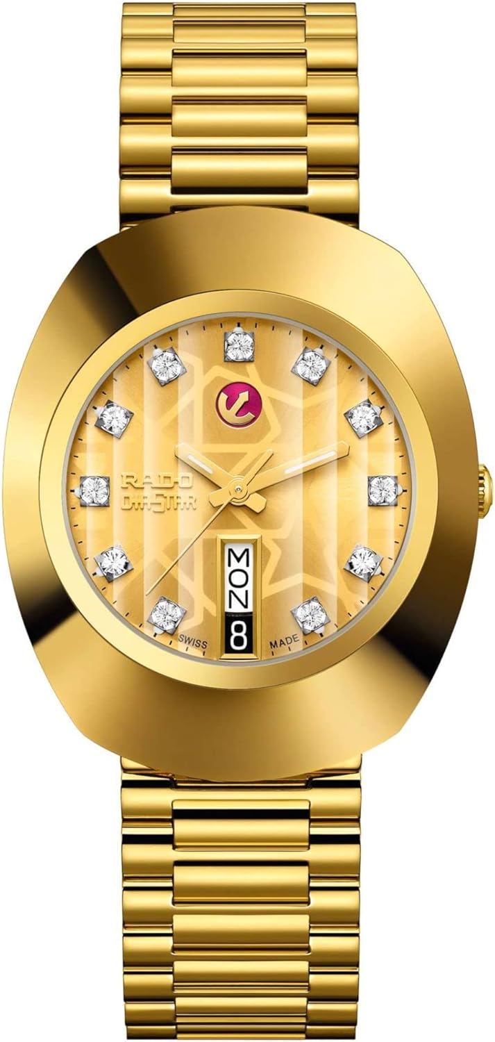Rado Unisex Original Stainless Steel Swiss Automatic Watch, Yellow (R12413503)