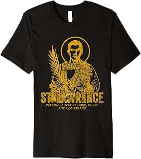 Catholicism Gold St. Lawrence Catholic Christian Saint Premium T-Shirt
