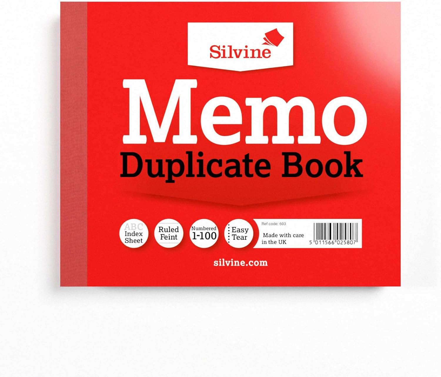 Silvine Duplicate Memo Book - Numbered 1-100 with index sheet (102 x 127mm)
