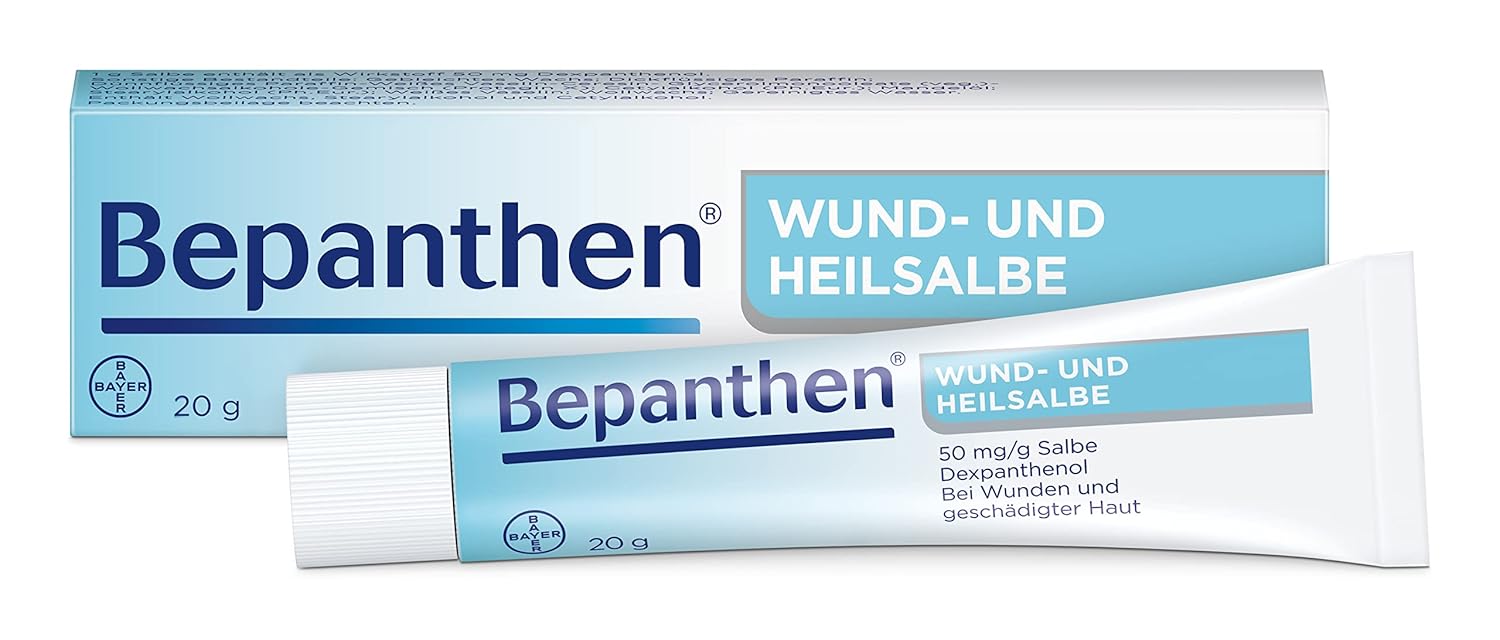 Bepanthen Wound and Healing Ointment, Supports Healing of Small, Superficial Wounds and Scaly-Cracked Skin Areas, 20g/ 0.70 Fl.oz
