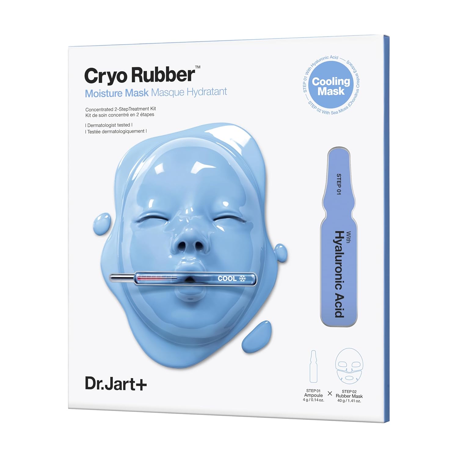 Dr.Jart+ Cryo Rubber Face Mask with Moisturizing Hyaluronic Acid | Korean Skin Care