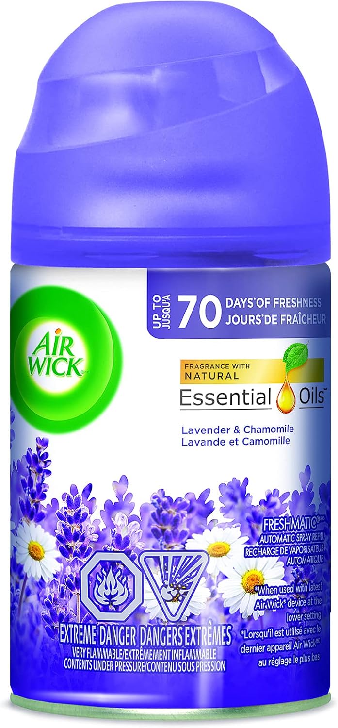 Air Wick Freshmatic Refill Automatic Spray, Lavender & Chamomile, 6.17oz, Air Freshener, Clear (6233877961)