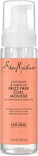 SheaMoisture Curl Mousse Coconut and Hibiscus for Frizz Control Styling Mousse with Shea Butter 7.5 oz