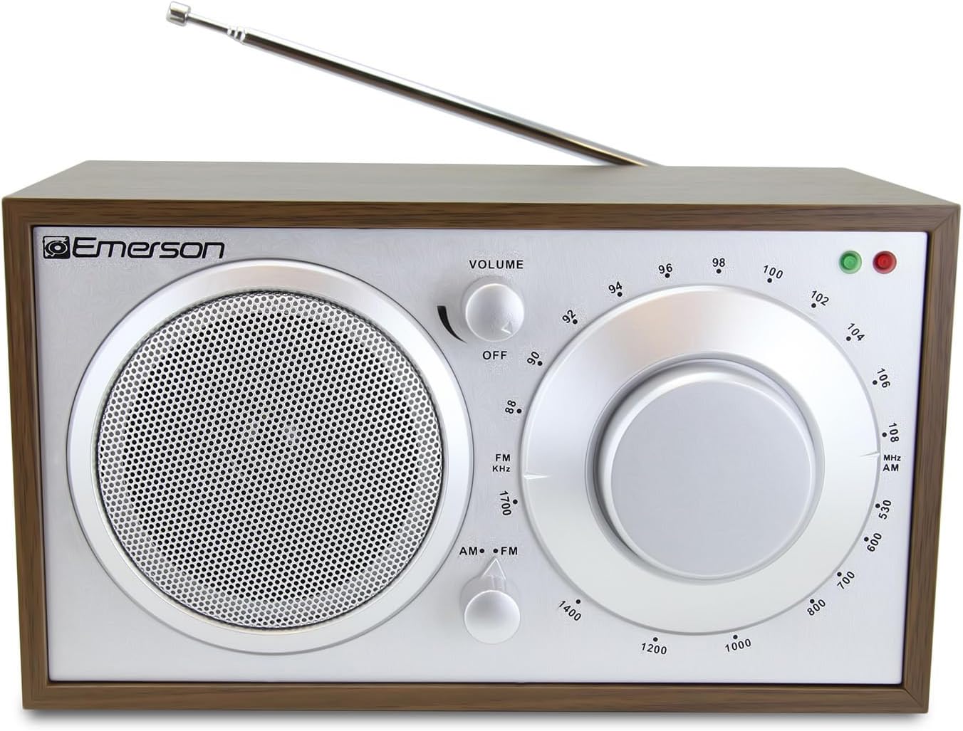 Emerson ER-7001 AM/FM Radio with Built-in Speaker, Easy-Tuning Dial, Portable Design, and Headphone Jack – Perfect for Home, Outdoors, and On-The-Go Listening