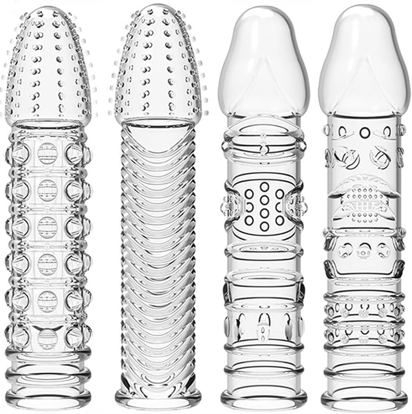 Ultra - Standard Fit Condoms - 4 Count [A New Experience with Your Partner] Transparent