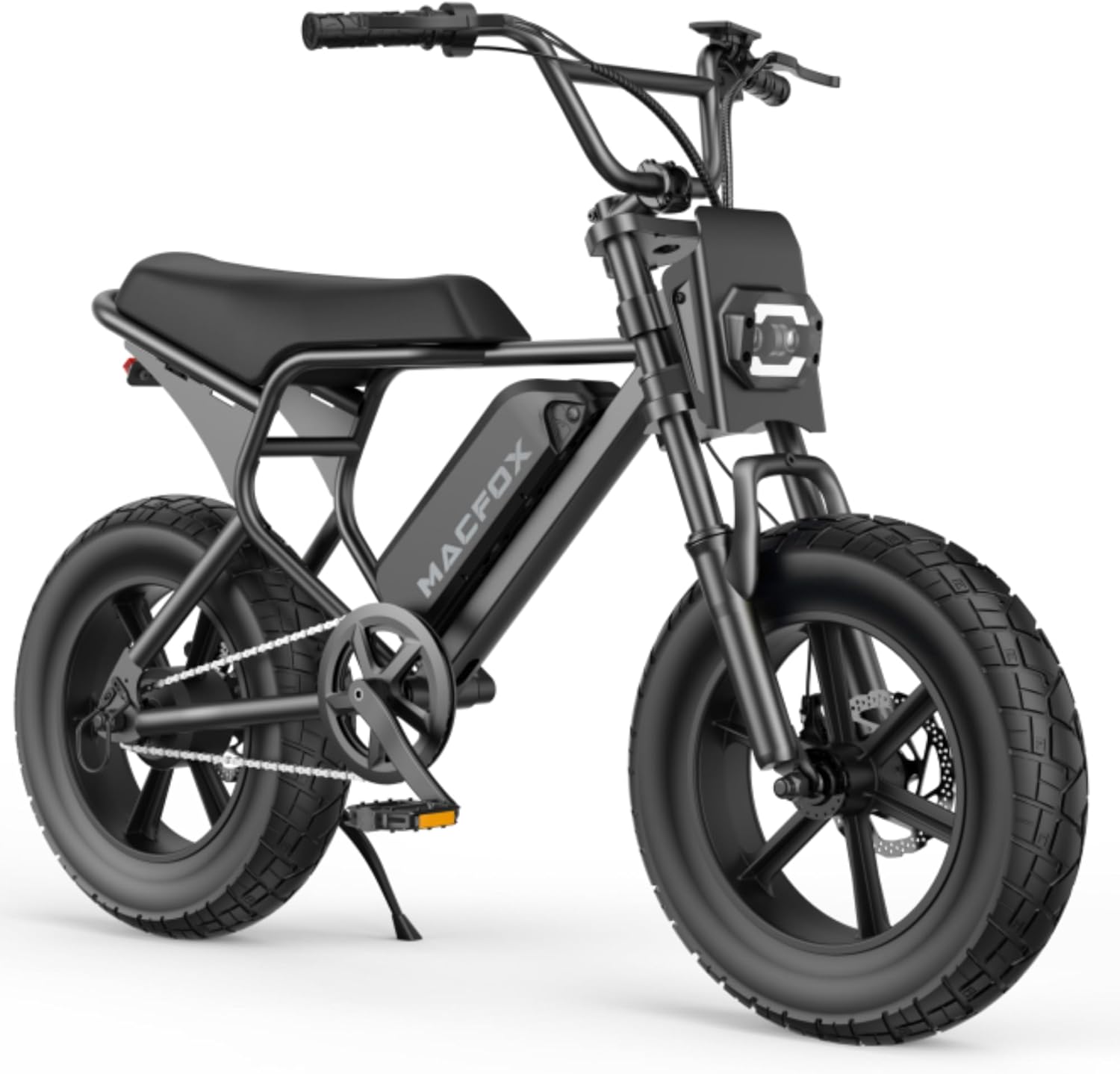 MACFOX M16 Ebikes for Teen Youths, Mini E Bike 750W Electric Bike Wheelie 20 MPH Max Speed, 25 Miles Range(PAS1), 16"x4" Fat Tires, City/School Commuting Electric Bike (UL2849, Class-2)
