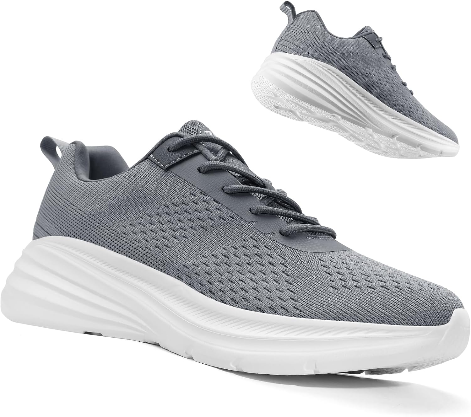 ZOVE Walking Shoes for Men Running Tennis Cushioning Shoes Non Slip Lightweight Athletic Workout Comfortable Sneakers Breathable Gym Jogging Sports Sneakers