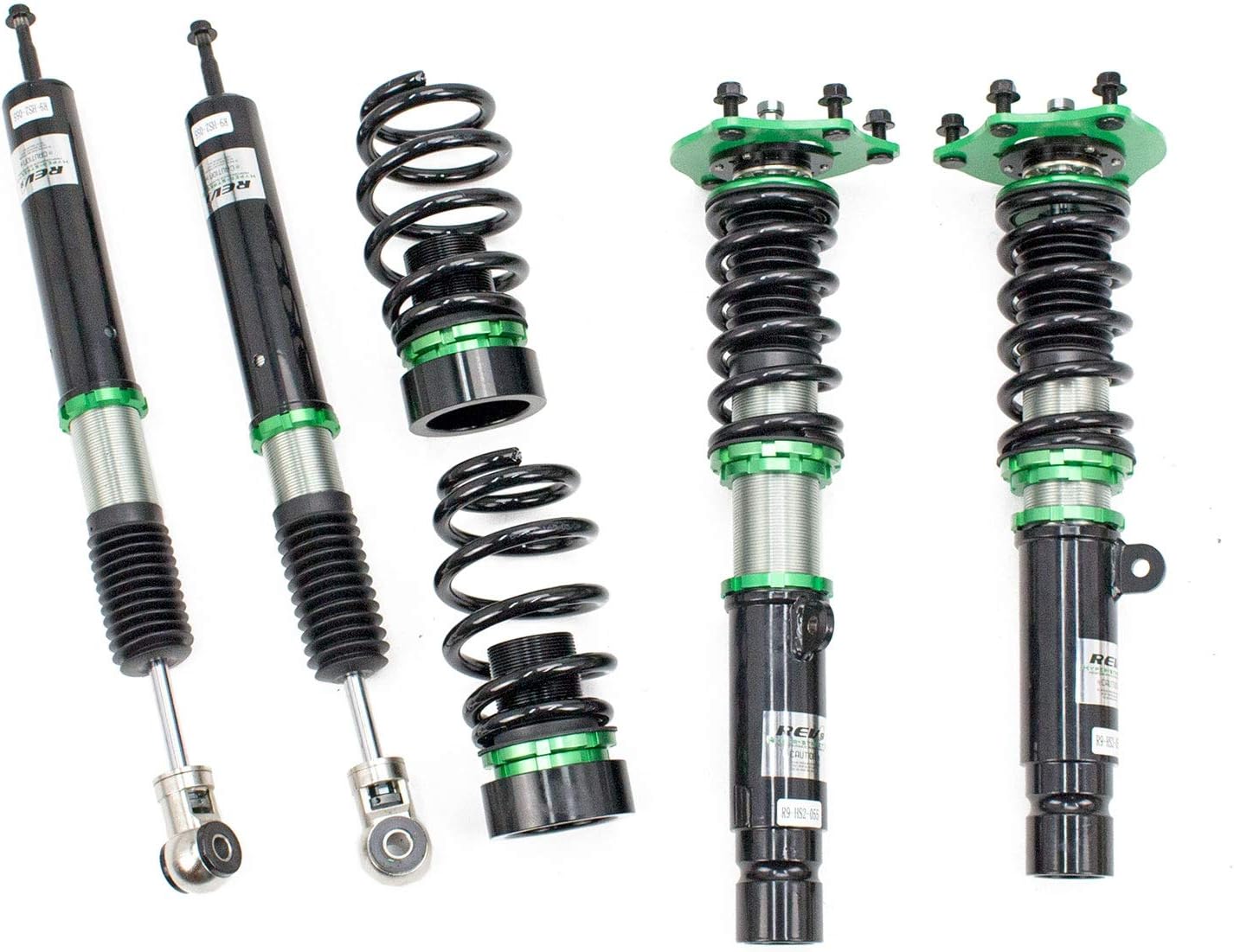 Rev9 R9-HS2-055 Hyper-Street II Coilover Suspension Lowering Kit, Mono-Tube Shock w/ 32 Click Rebound Setting, Full Length Adjustable, compatible with Honda Civic Hatchback (FK) 2017-21