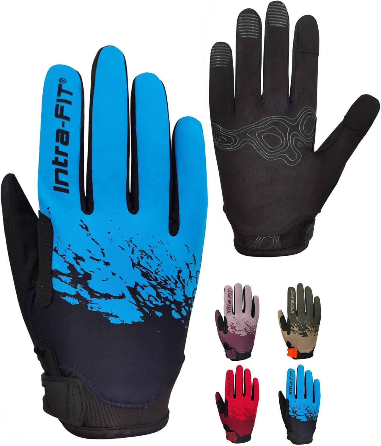Bike Cycling Gloves for Short Rides, Running Gloves, Fishing Gloves, Touch Screen, Lightweight, Stretchy, Excellent Grip, for Summer Everyday Wear