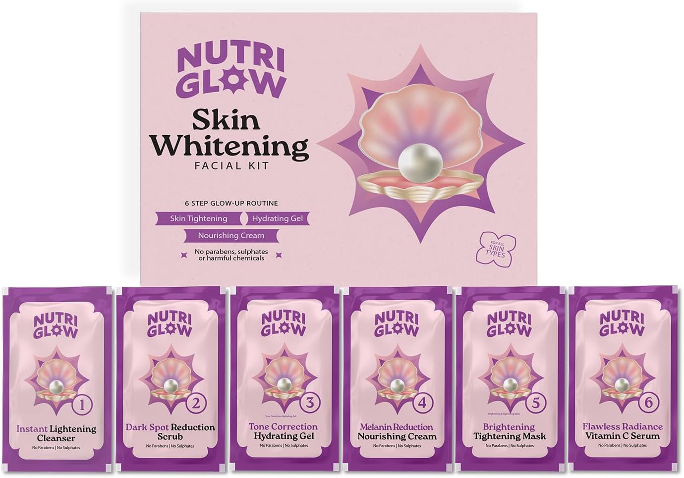 Nutriglow Natural's Advanced Pro Formula Facial Kit 60Gm