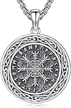 Viking Mjolnir Thors Hammer Necklace Norse Thor Talisman Amulet Pendant 925 Sterling Silver 18k Gold Plated Viking Jewelry Gifts for Men Women