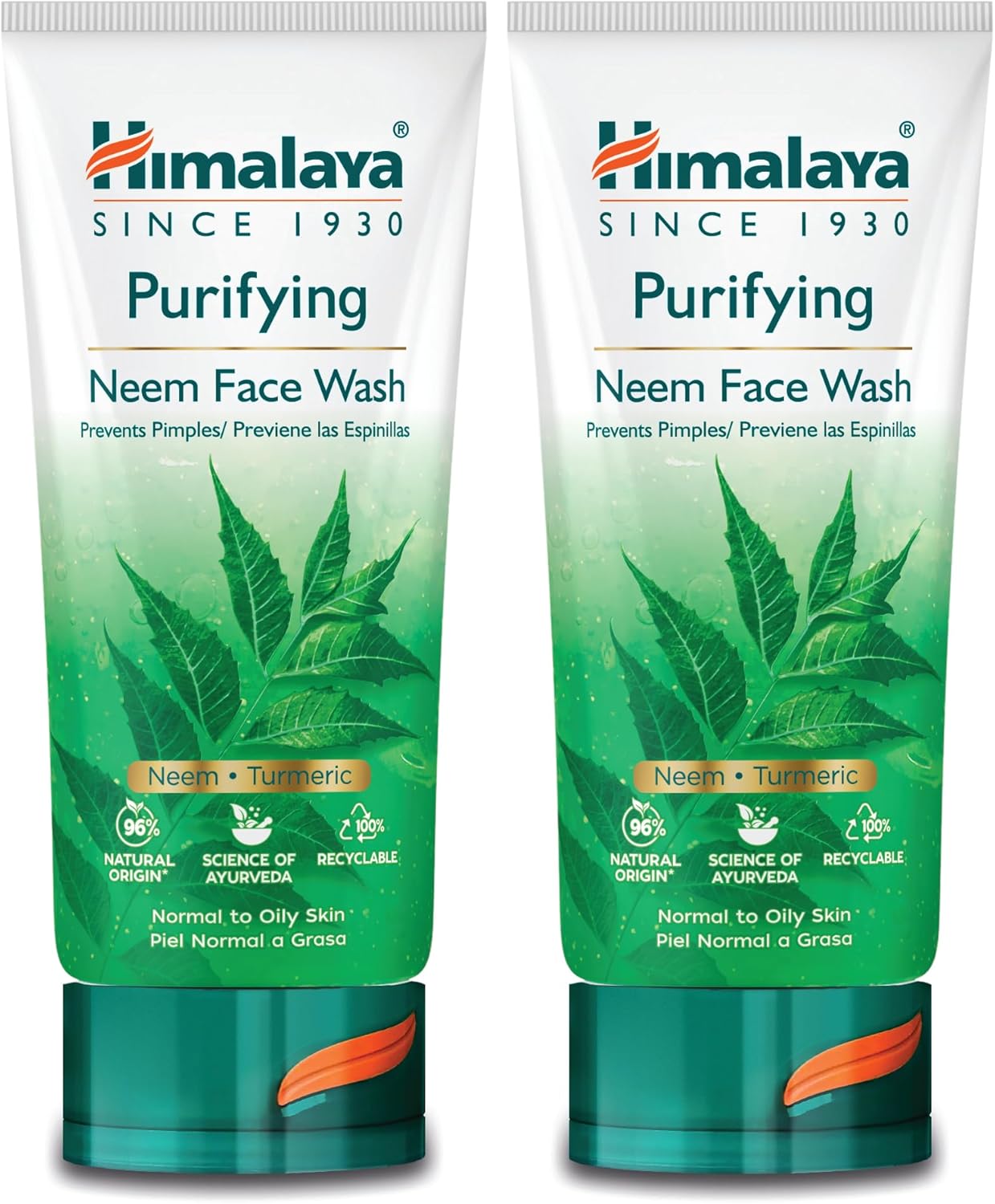 Himalaya Herbals Purifying Neem Face Wash Gel 150g (Pack of 2)